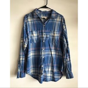 Womens’s Flannel bottom up Shirt